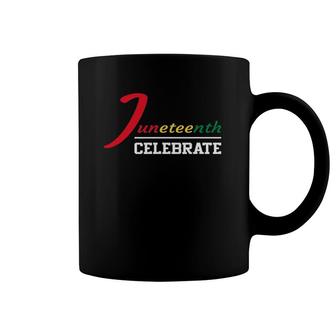 Juneteenth Celebrate Black History Flag African American Coffee Mug | Mazezy
