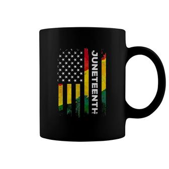 Juneteenth Freedom Day American Flag Black Pride Coffee Mug | Mazezy