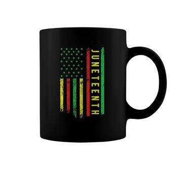 Juneteenth In A Flag For Black History African American Flag Coffee Mug | Mazezy