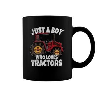Just A Boy Who Loves Tractors Kids Boys Toddler Coffee Mug