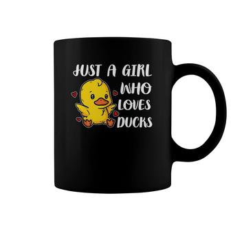Just A Girl Who Loves Ducks Cute Duck Costume Coffee Mug | Mazezy