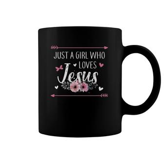 Just A Girl Who Loves Jesus Religious Christian Coffee Mug | Mazezy