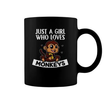 Just A Girl Who Loves Monkeys Cute Ape Monkey Costume Coffee Mug | Mazezy