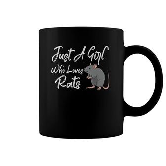Just A Girl Who Loves Rats Funny Rat Mice Mouse Rodent Coffee Mug | Mazezy