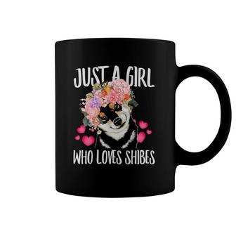 Just A Girl Who Loves Shiba Dog Love-R Dad Mom, Boy Girl Coffee Mug | Mazezy