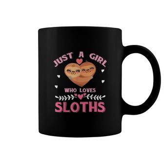 Just A Girl Who Loves Sloths Sloth Coffee Mug | Mazezy