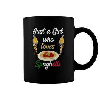 Just A Girl Who Loves Spaghetti Lover Pasta Noodles Cooking Coffee Mug | Mazezy