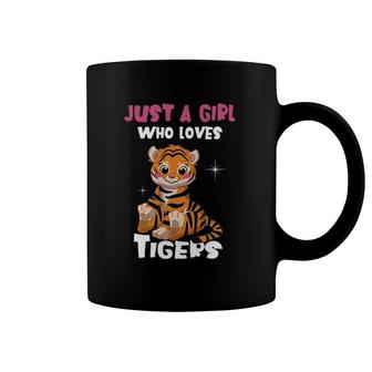 Just A Girl Who Loves Tigers I Tiger Girl Coffee Mug | Mazezy