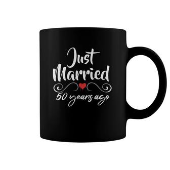 Just Married 50 Years Ago 50Th Husband Wife Anniversary Coffee Mug | Mazezy