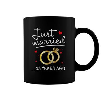 Just Married 53 Years Ago Funny Couple 53Rd Anniversary Gift Coffee Mug | Mazezy