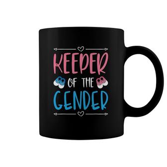 Keeper Of The Gender Announcement Baby Shoes Coffee Mug | Mazezy