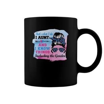 Keeper Of The Gender Auntie Keeper Of Gender Aunt Funny Coffee Mug | Mazezy