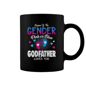 Keeper Of The Gender Pink Or Blue Godfather Loves You Reveal Coffee Mug | Mazezy DE