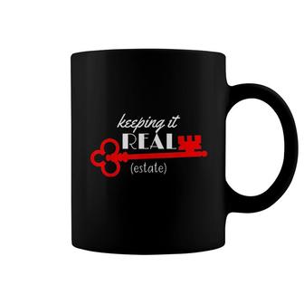 Keeping It Real Estate Realtor Gift Coffee Mug | Mazezy