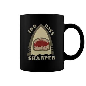 Kids 100 Days Sharper Funny 100 Days Of School Shark Lovers Coffee Mug | Mazezy