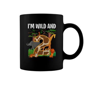 Kids 2 Years Old Zoo Birthday Safari Jungle Animal 2Nd B-Day Coffee Mug | Mazezy