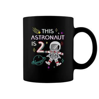Kids 2Nd Birthday Astronaut Outer Space 2 Years Old Birthday Gift Coffee Mug | Mazezy AU