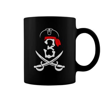 Kids 3 Years Old 3Rd Pirate Birthday Party Theme Gift Coffee Mug | Mazezy