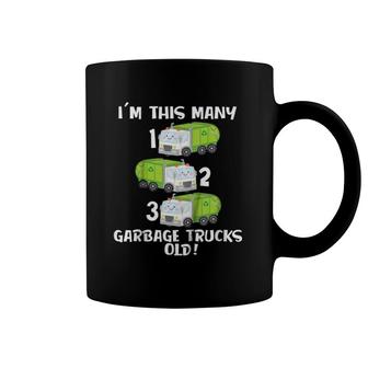 Kids 3Rd Birthday Cute Garbage Truck Counting 123 Tee Toddlers Coffee Mug | Mazezy