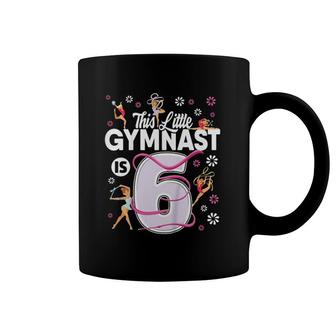 Kids 6 Years Old Gymnast 6Th Birthday Girl Tumbling Gymnastics Coffee Mug | Mazezy