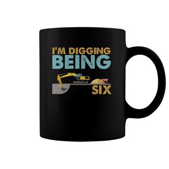 Kids 6Th Birthday I'm Digging Being Six Coffee Mug | Mazezy