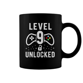 Kids 9Th Birthday Level 9 Unlocked Funny Video Gamer Gift Coffee Mug | Mazezy