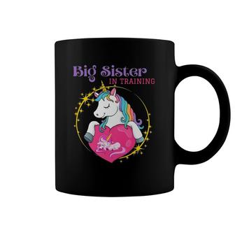 Kids Big Sister In Training Unicorn Heart Coffee Mug | Mazezy