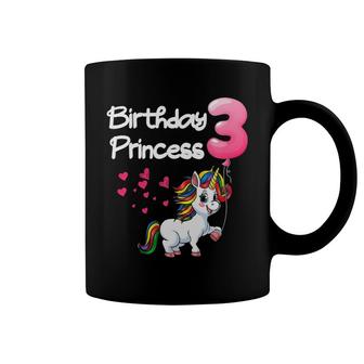 Kids Birthday Princess 3 Years Old Unicorn 3Rd Birthday For Girls Coffee Mug | Mazezy