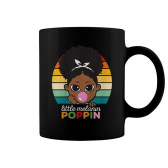 Kids Black History Melanin Poppin Juneteenth Hbcu Afro Girls Coffee Mug - Seseable