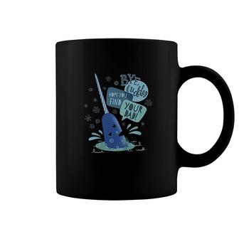 Kids Elf Narwhal I Hope You Find Your Dad Text Poster Coffee Mug