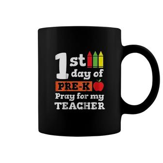 Kids First Day Of PreK Pray For My Teacher Coffee Mug - Seseable