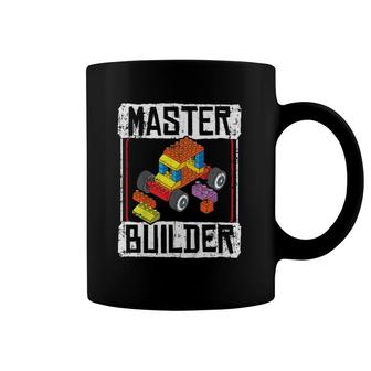 Kids Master Builder For A Builder Block Building Blocks Bricks Coffee Mug | Mazezy