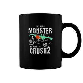 Kids Monster Trucks 2nd Birthday Big Trucks Coffee Mug - Seseable