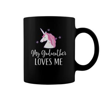 Kids My Godmother Loves Me Unicorn Goddaughter Coffee Mug | Mazezy