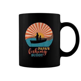 Kids Papas Fishing Buddy For Boys Matches Father's Day Designs Coffee Mug | Mazezy
