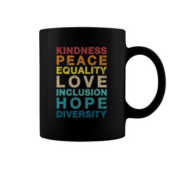 Kindness Love Diversity Vintage For Lgbt Pride Awareness Coffee Mug | Mazezy
