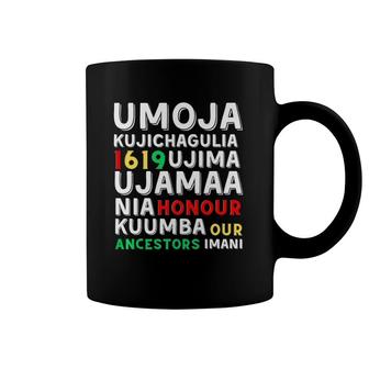 Kwanzaa Seven Principles Afro-American Kwanza Symbols Coffee Mug | Mazezy CA