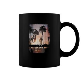 Laos Beach Palm Tree Coffee Mug | Mazezy