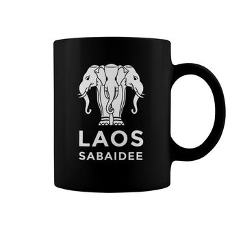 Laos Erawan 3 Headed Elephant Funny Laotian Gift Coffee Mug | Mazezy
