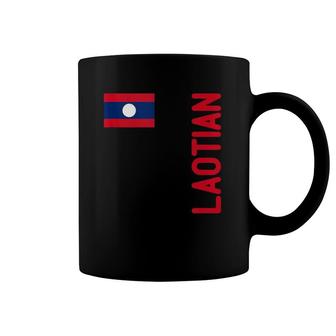 Laotian Flag And Laos Roots Coffee Mug | Mazezy