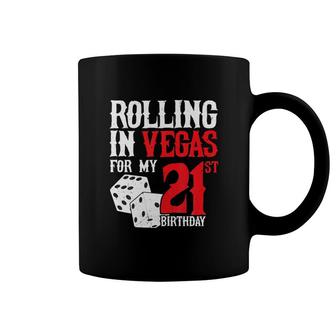 Las Vegas Birthday Party Rolling In Vegas 21st Birthday Coffee Mug - Thegiftio UK