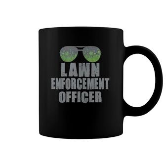 Lawn Enforcement Officer Landscaper Gardener Funny Dad Gift Coffee Mug | Mazezy