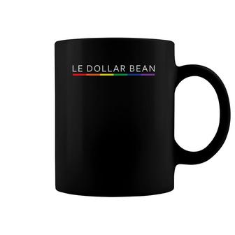 Le Dollar Bean Lesbian Gay Pride Meme Color Flag Le$Bian Coffee Mug | Mazezy