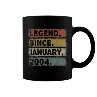 Legend January 2004 18Th Birthday Retro 18 Years Old Coffee Mug | Mazezy
