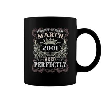 Legends Born March 2001 21St Birthday For 21 Years Old Coffee Mug | Mazezy