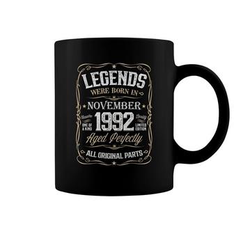 Legends Were Born In 1992 November Awesome Since Vintage Birthday Coffee Mug - Seseable