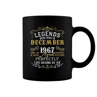 Legends Were Born In December 1967 54Th Birthday Coffee Mug | Mazezy