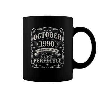 Legends Were Born In October 1990 Vintage 31St Birthday Coffee Mug | Mazezy
