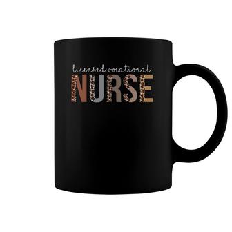Leopard Lvn Licensed Vocational Nurse Healthcare Workers Coffee Mug | Mazezy