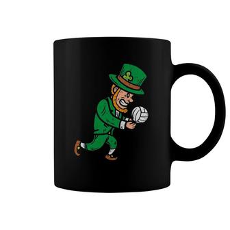 Leprechaun Volleyball Funny St Patricks Day Sport Lover Gift Coffee Mug | Mazezy